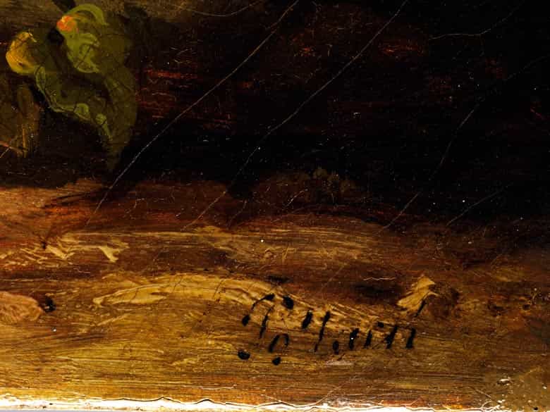 Detailabbildung: Leopold Pollak, 1806 Lodenitz/ Böhmen - 1880 Rom, Schüler der Prager und Münchener Akademie, ging 1833 nach Italien