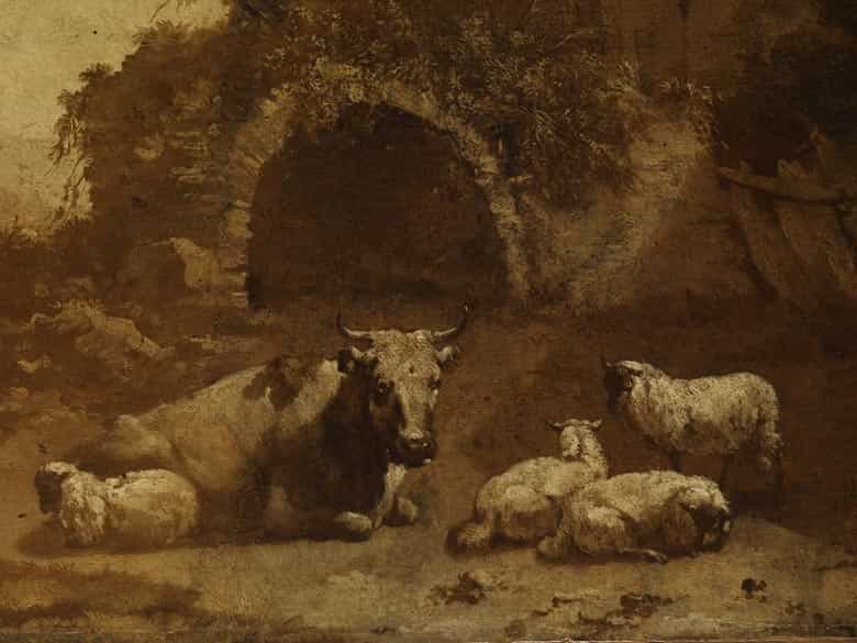 Detailabbildung: A. Bergeijn, 1637 Leiden - 1697 Berlujac