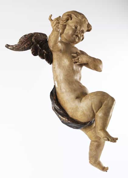 Detailabbildung: Geschnitzte Engelsfigur