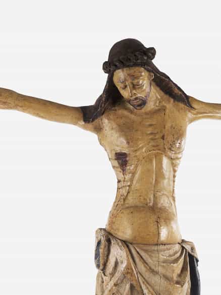 Detailabbildung: Seltener musealer, frühgotischer Corpus Christi