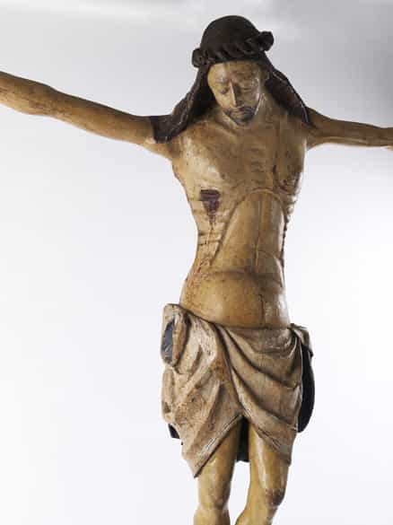 Detailabbildung: Seltener musealer, frühgotischer Corpus Christi