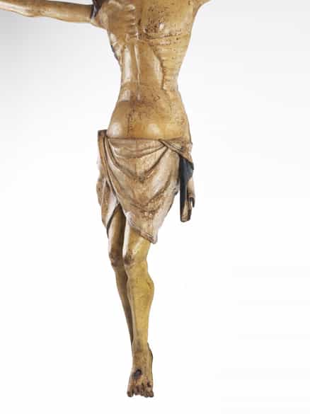 Detailabbildung: Seltener musealer, frühgotischer Corpus Christi