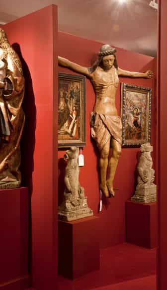 Detailabbildung: Seltener musealer, frühgotischer Corpus Christi