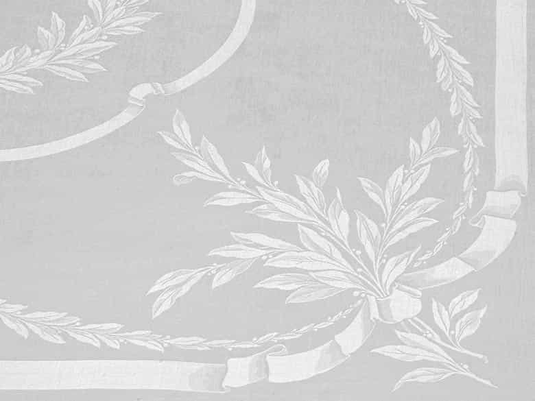 Detailabbildung: Großes Tafeltuch mit Empire-Lorbeermuster