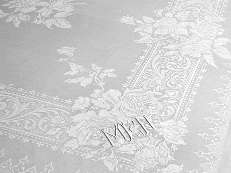 Detailabbildung: Tafeltuch mit Rosenmuster