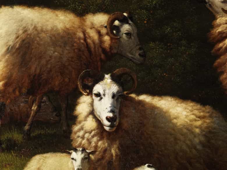 Detailabbildung: Eugène Verboeckhoven, 1799 Warneton – 1881 Brüssel