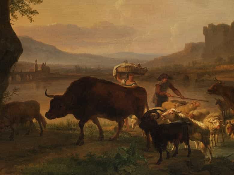 Detailabbildung: Balthasar Paul Ommeganck, 1755 Antwerpen - 1826 Antwerpen