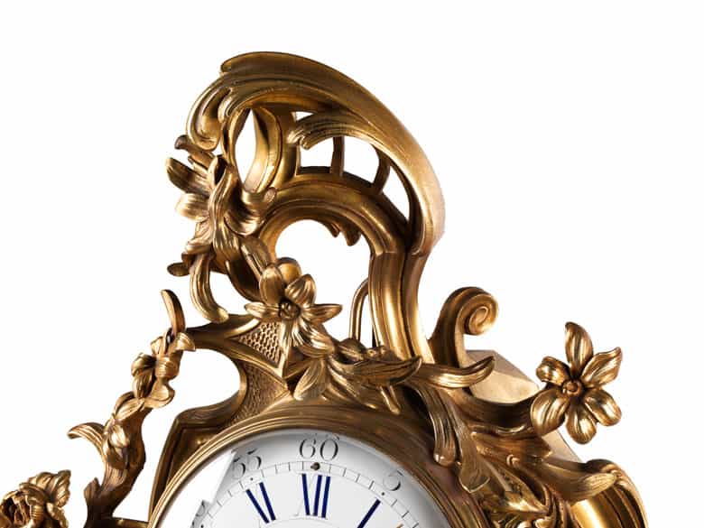 Detailabbildung: Kartelluhr im Louis XV-Stil
