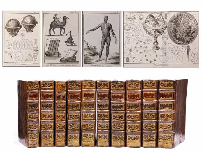 Detailabbildung: † Bibliothek No. 1 Eine große Bibliothek mit 1130 Büchern des 18. Jahrhunderts, Louis XIV und Louis XV.