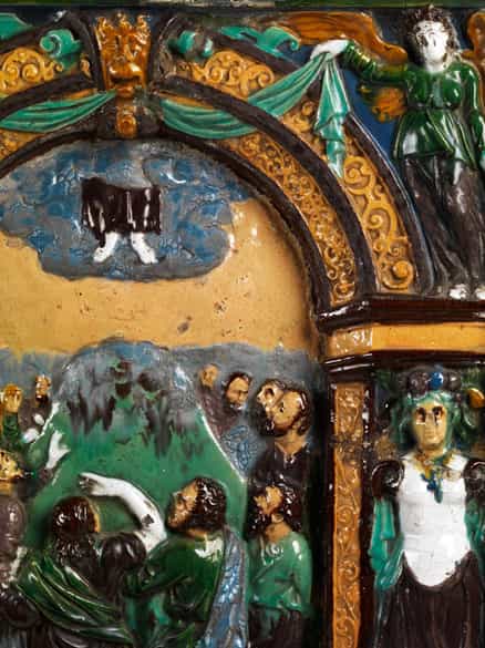 Detailabbildung: Große Keramik-Ädikula des 17. Jahrhunderts