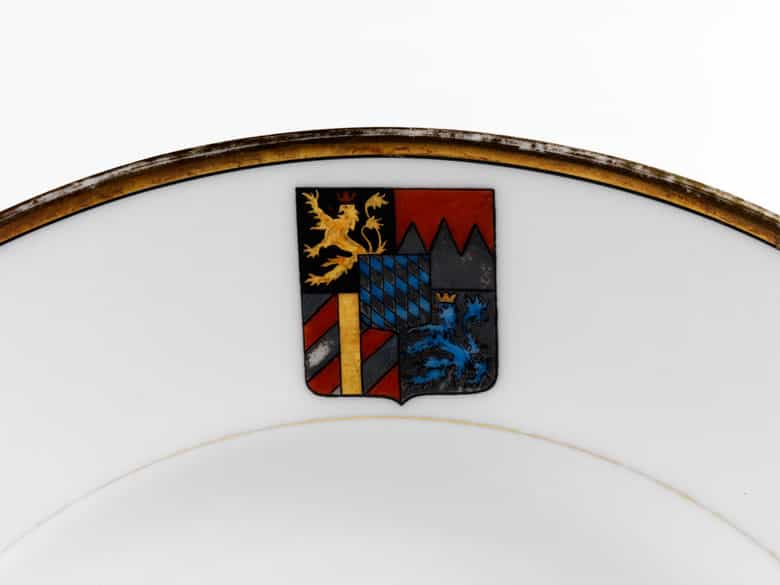 Detailabbildung: Paar Teller aus dem Besitz von Kronprinz Ruprecht von Bayern