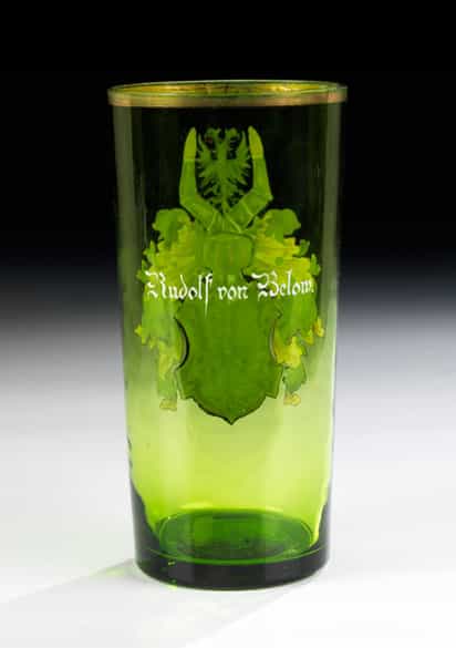 Detailabbildung: Wappenglas des Rudolf von Below