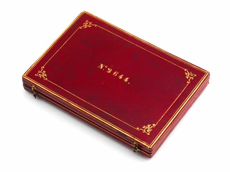 Detailabbildung: Herrensavonette, 18 Karat Gelbgold mit Viertelrepetitionsschlagwerk und Seconde morte