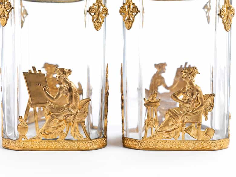 Detailabbildung: Paar Likörflaschen