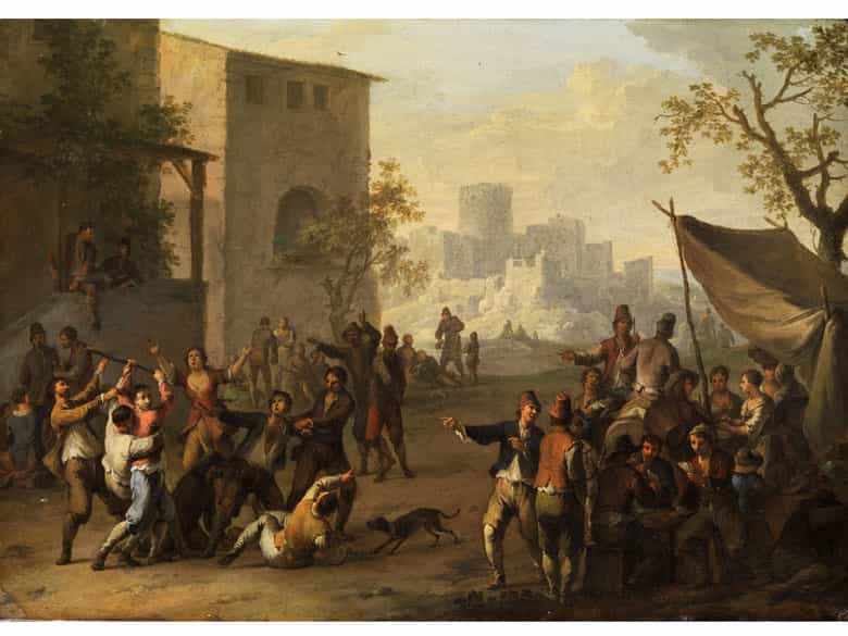 Detailabbildung: Franz de Paula Ferg, 1689- 1740, zug.