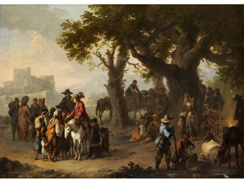 Detailabbildung: Franz de Paula Ferg, 1689- 1740, zug.