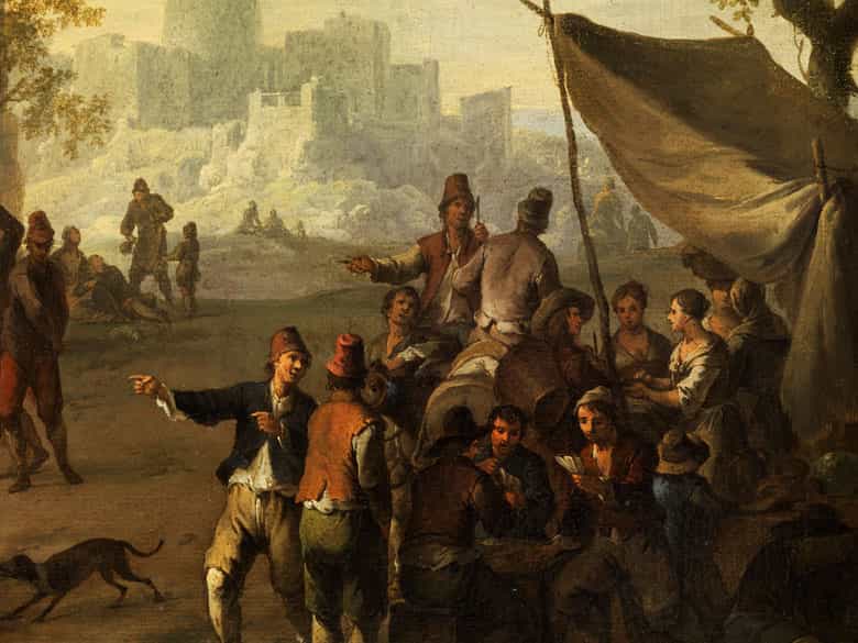 Detailabbildung: Franz de Paula Ferg, 1689- 1740, zug.