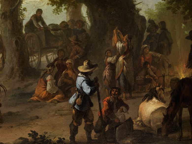 Detailabbildung: Franz de Paula Ferg, 1689- 1740, zug.