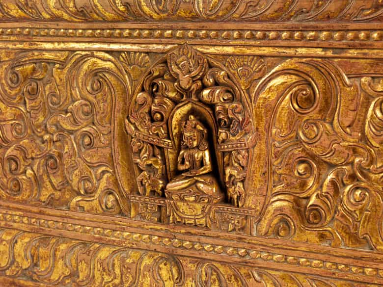Detailabbildung: Tibetischer Sutra-Deckel