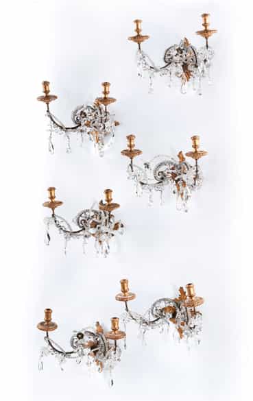 Detailabbildung: Sechs Wandappliken