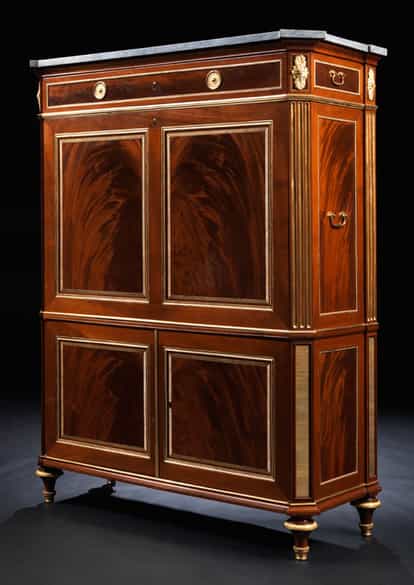 Detailabbildung: Bedeutender Sekretär von Adam Weisweiler