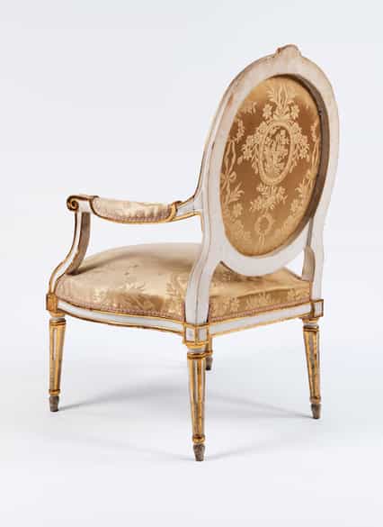 Detailabbildung: Satz von zehn repräsentativen Louis XVI-Fauteuils à la Reine