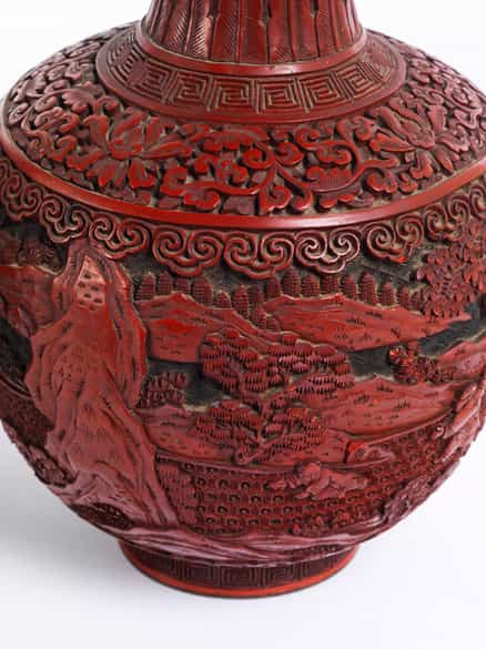Detailabbildung: Paar China-Lackvasen