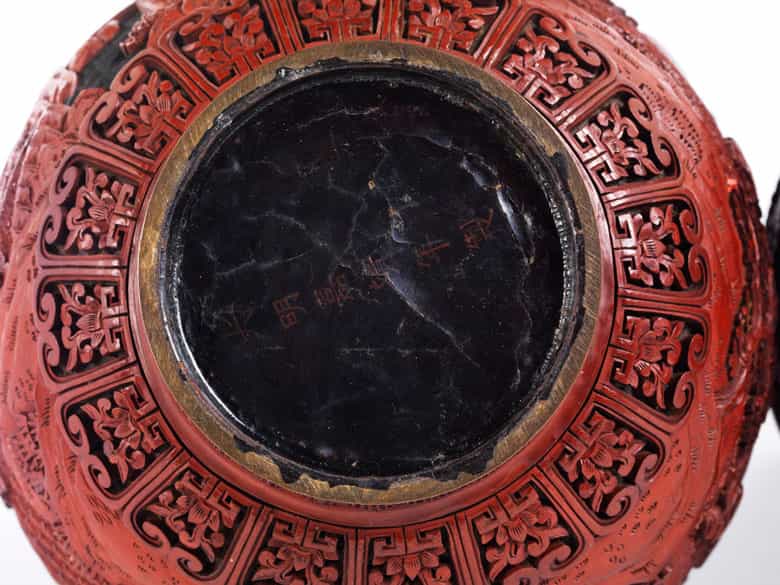 Detailabbildung: Paar China-Lackvasen