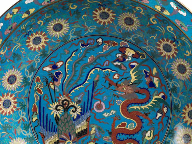 Detailabbildung: Cloisonné-Schale