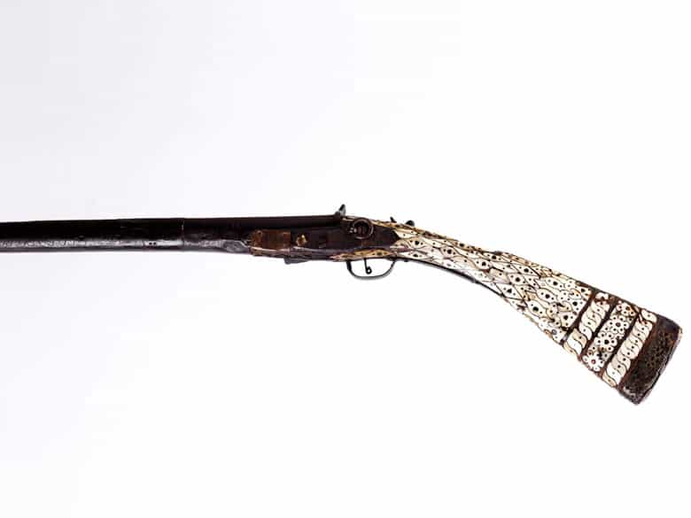 Detailabbildung: Orientalisches Steinschlossgewehr