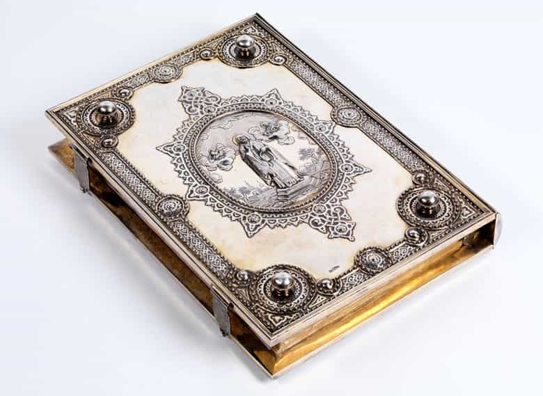 Detailabbildung: Russisches Prunk-Evangeliar, St. Petersburg, 19. Jahrhundert