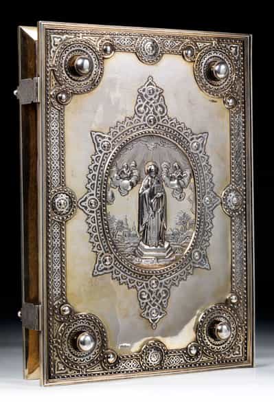 Detailabbildung: Russisches Prunk-Evangeliar, St. Petersburg, 19. Jahrhundert