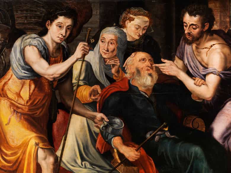 Detailabbildung: Frans Floris, 1519 Antwerpen - 1570, zug.