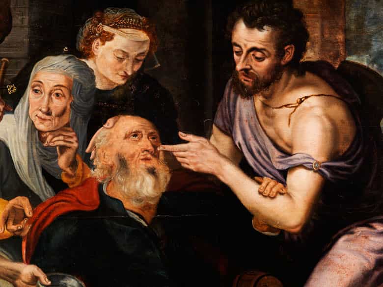 Detailabbildung: Frans Floris, 1519 Antwerpen - 1570, zug.