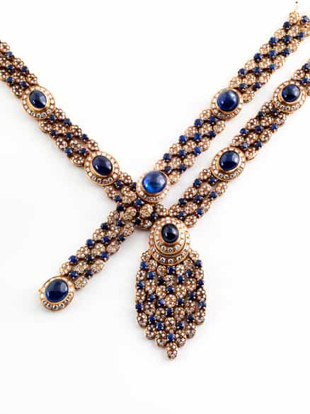 Detailabbildung: † Safir-Brillantcollier mit Armband