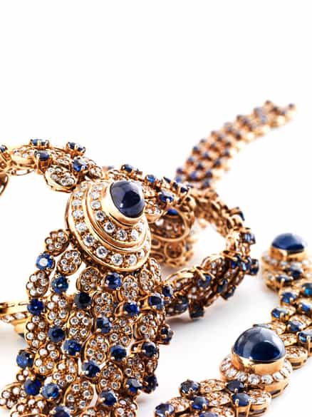 Detailabbildung: † Safir-Brillantcollier mit Armband