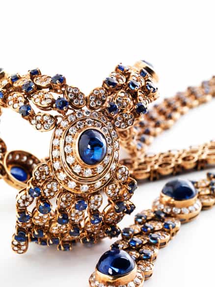 Detailabbildung: † Safir-Brillantcollier mit Armband