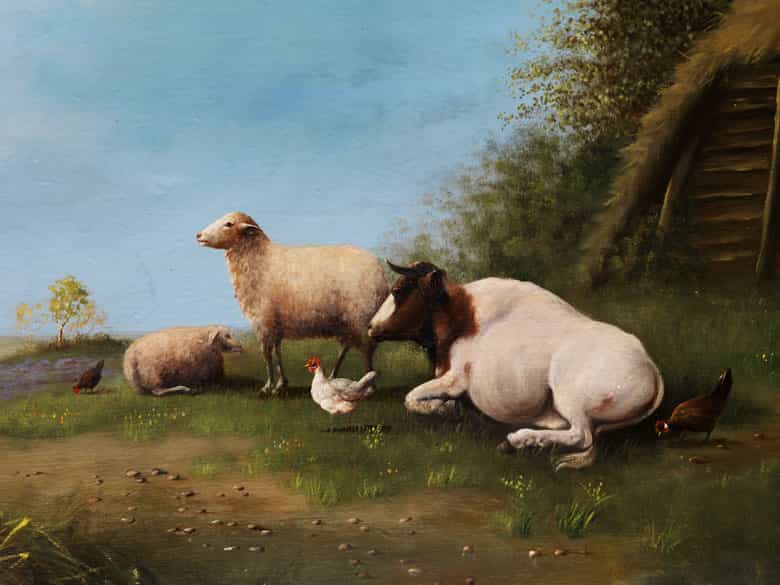 Detailabbildung: Albertus Verhoesen, 1806 Utrecht - 1881 