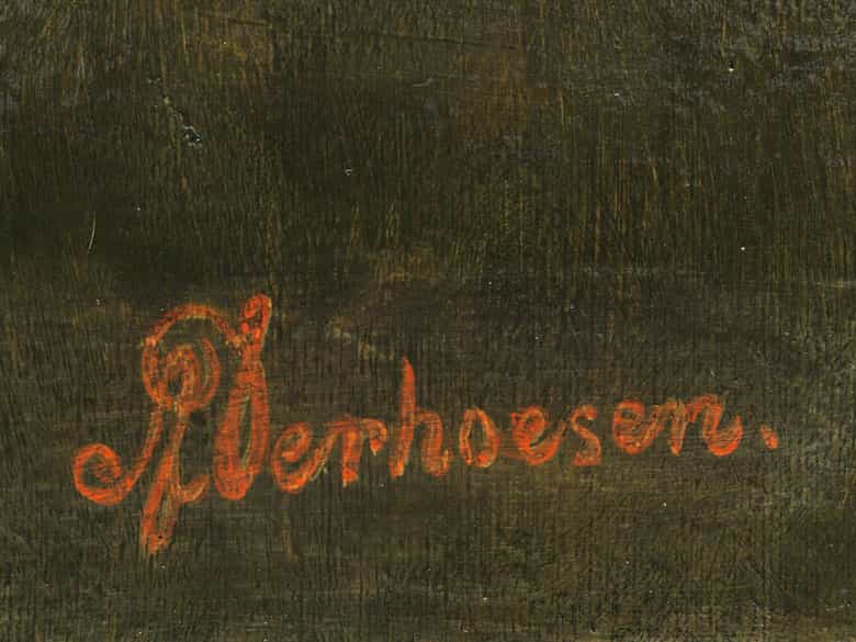 Detailabbildung: Albertus Verhoesen, 1806 Utrecht - 1881 