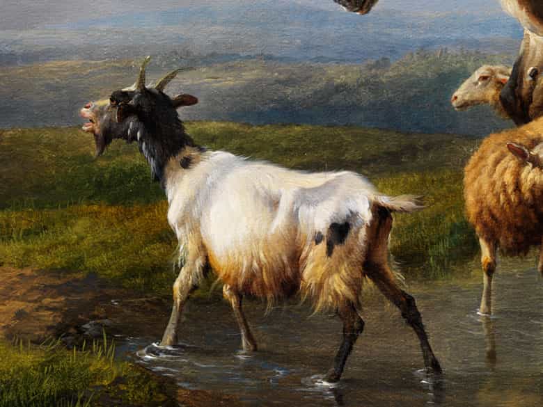 Detailabbildung: Eugène Verboeckhoven, 1799 Warneton - 1881 Brüssel