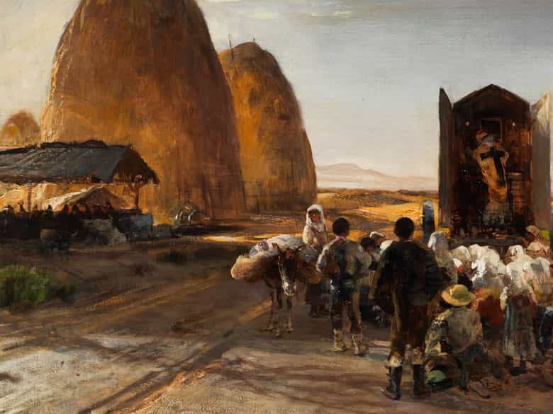 Detailabbildung: Oswald Achenbach, 1827 Düsseldorf - 1905 Düsseldorf