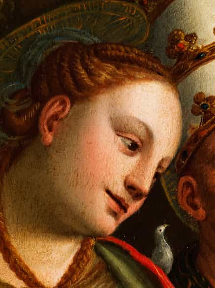 Detailabbildung: Bernardino Luini, 1480 - 1532, Umkeis/ Nachfolge von
