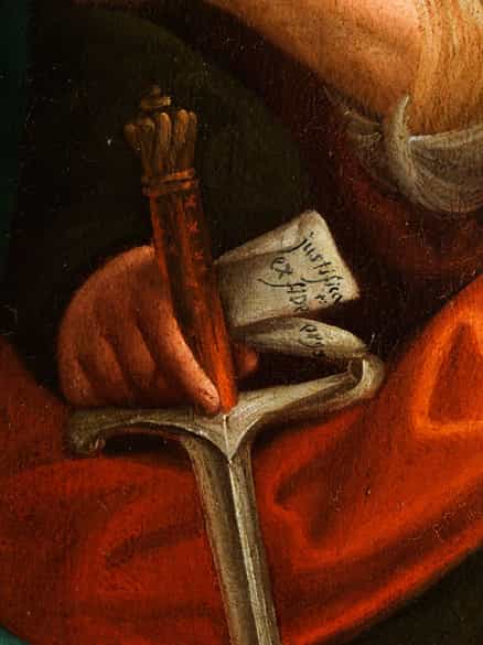 Detailabbildung: Bernardino Luini, 1480 - 1532, Umkeis/ Nachfolge von