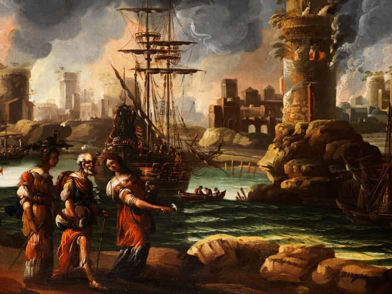 Detailabbildung: Marzio Masturzio, Italienischer Maler des 17. Jahrhunderts, zug.