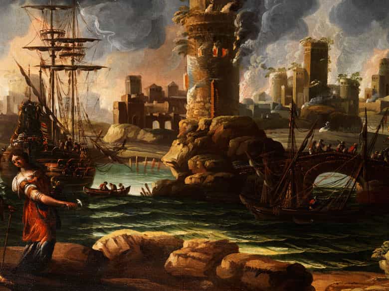 Detailabbildung: Marzio Masturzio, Italienischer Maler des 17. Jahrhunderts, zug.