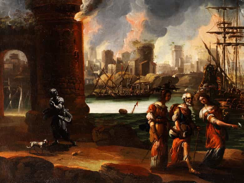 Detailabbildung: Marzio Masturzio, Italienischer Maler des 17. Jahrhunderts, zug.