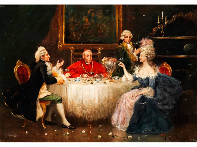 Detailabbildung: A. Zavaga, Maler des 19. Jahrhunderts