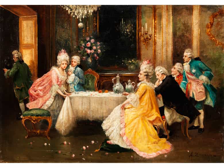 Detailabbildung: A. Zavaga, Maler des 19. Jahrhunderts