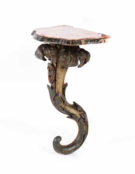 Detailabbildung: Paar kleine, italienische Wandkonsolen