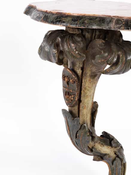 Detailabbildung: Paar kleine, italienische Wandkonsolen